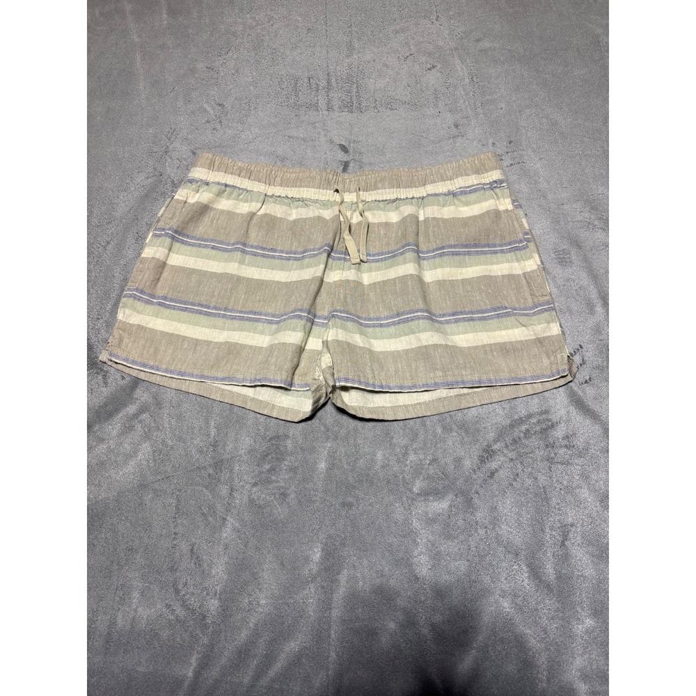 Patagonia Women Size S Island Hemp Baggies Shorts Striped 57030